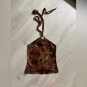 Silky/Velvety Y2K halter